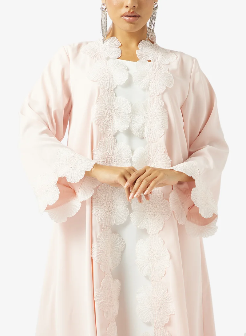 Khizana  Abaya With Lace Trim for Women | Best Price UAE